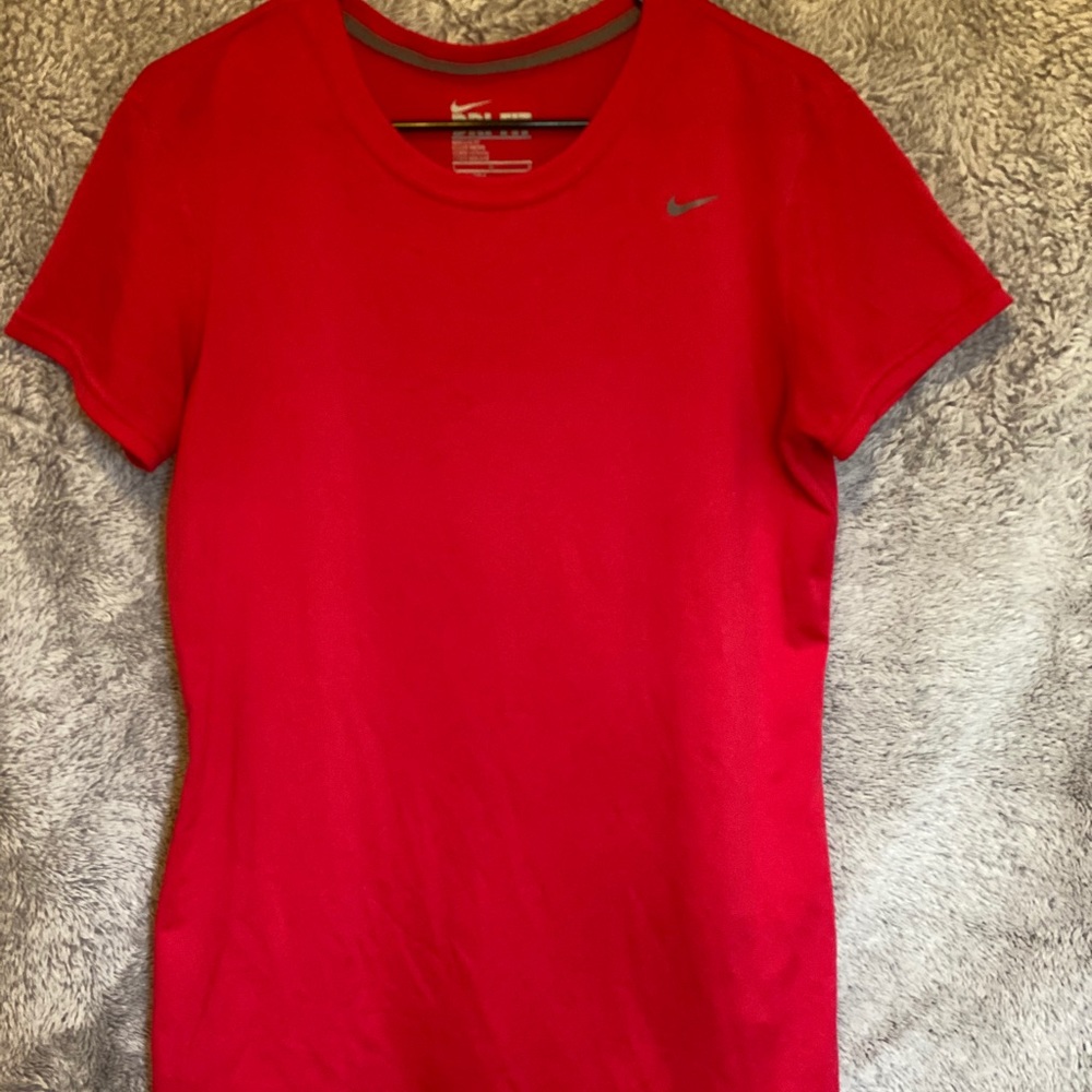 Nike Dri-Fit Tee Noble Red/ Fire Pink